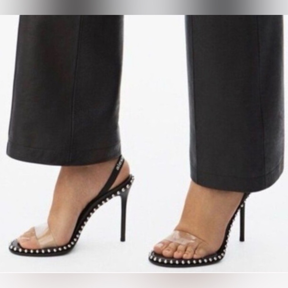 Alexander Wang Nova Studded Slingback Sandals - Picture 8 of 9